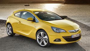 Preview wallpaper opel, astra, gtc, yellow, side view
