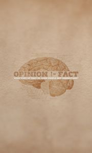 Preview wallpaper opinion, minimalism, sign, phrase, meaning, brain