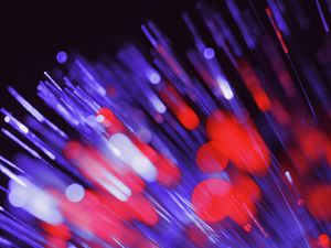 Preview wallpaper optical fiber, glare, bokeh, shine