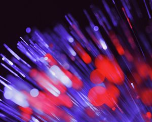 Preview wallpaper optical fiber, glare, bokeh, shine