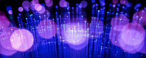 Preview wallpaper optical fiber, glow, macro, glare, light