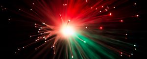 Preview wallpaper optical fiber, sparks, glitter, light, rays