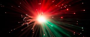 Preview wallpaper optical fiber, sparks, glitter, light, rays