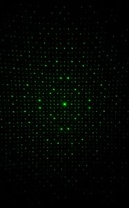 Preview wallpaper optical illusion, dots, glow, green, dark