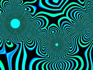 Preview wallpaper optical illusion, patterns, swirling, lines, wavy