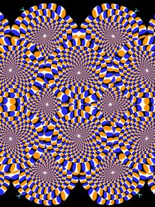 Preview wallpaper optical illusion, rotation, dipping, circles