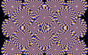 Preview wallpaper optical illusion, rotation, dipping, circles