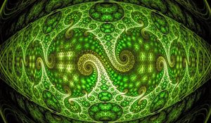 Preview wallpaper optical illusion, zoom, background, green, patterns