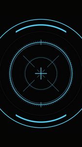 Preview wallpaper optical sight, lens, marking, circles, lines, center