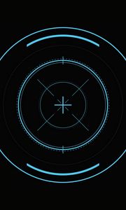 Preview wallpaper optical sight, lens, marking, circles, lines, center