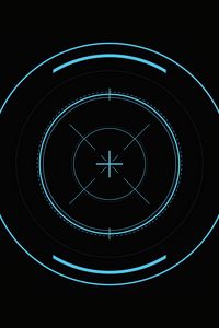 Preview wallpaper optical sight, lens, marking, circles, lines, center