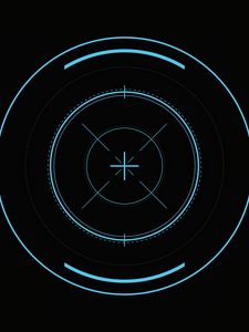 Preview wallpaper optical sight, lens, marking, circles, lines, center