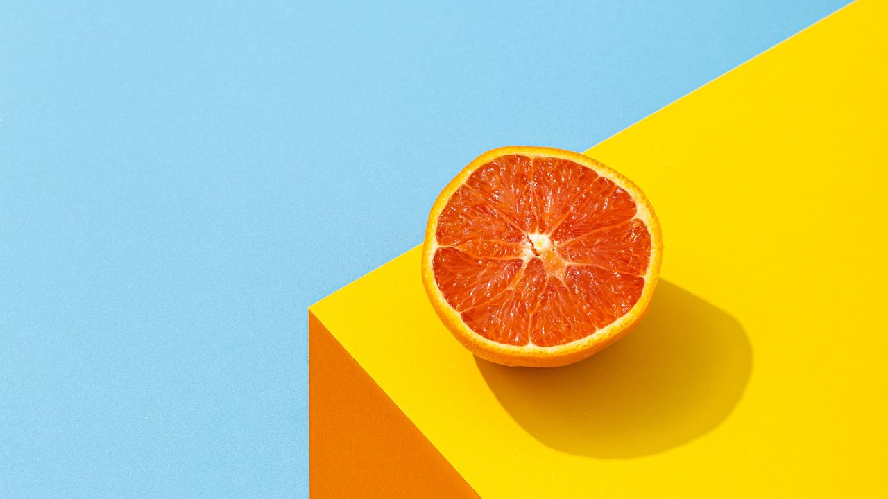Wallpaper orange, angle, surface, bright