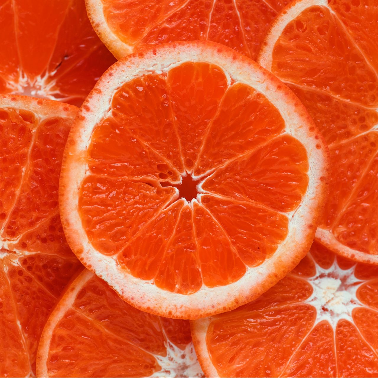 1280x1280 Wallpaper orange, citrus, ripe, fruit