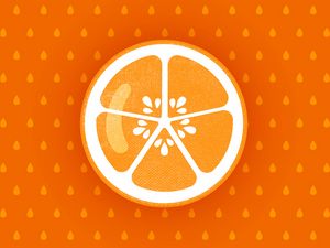 Preview wallpaper orange, fruit, citrus, art, vector