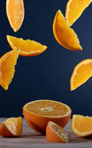 Preview wallpaper orange, fruit, citrus, slices, juicy