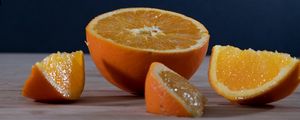 Preview wallpaper orange, fruit, citrus, slices, juicy