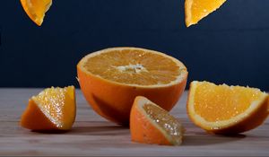 Preview wallpaper orange, fruit, citrus, slices, juicy