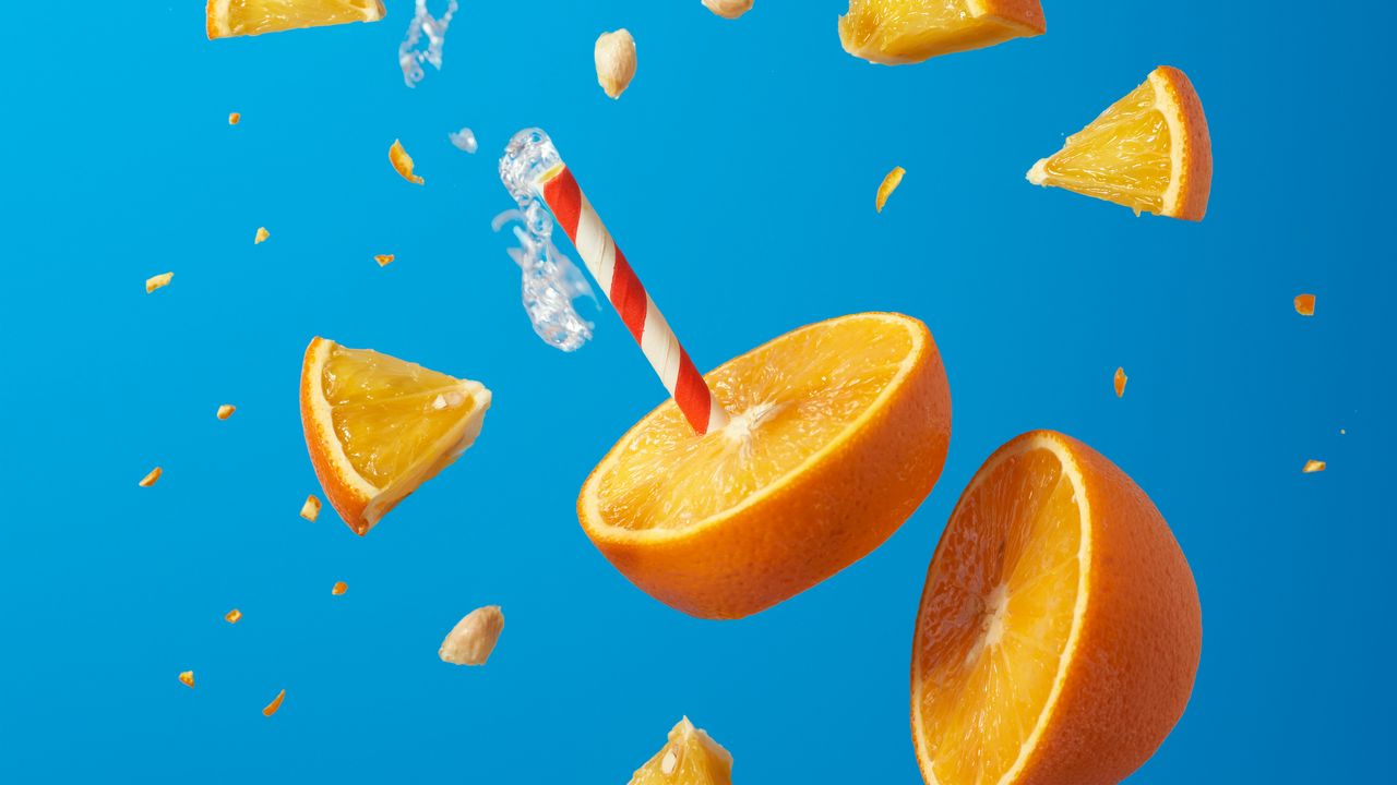 Wallpaper orange, fruit, citrus, slices, juicy, bright