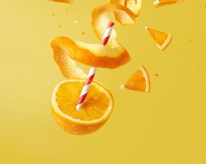 Preview wallpaper orange, fruit, juicy, bright