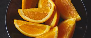 Preview wallpaper orange, fruit, slices, citrus, dish