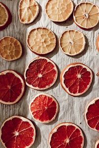 Preview wallpaper orange, grapefruit, slices, dry, citrus