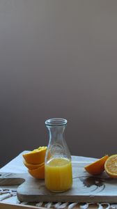 Preview wallpaper orange juice, oranges, pitcher, fresh