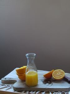 Preview wallpaper orange juice, oranges, pitcher, fresh