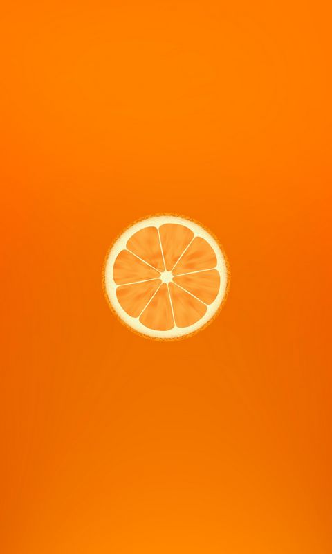 480x800 Wallpaper orange, minimalism, slice