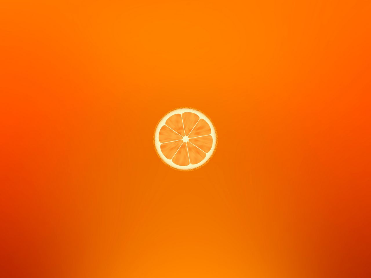 1280x960 Wallpaper orange, minimalism, slice