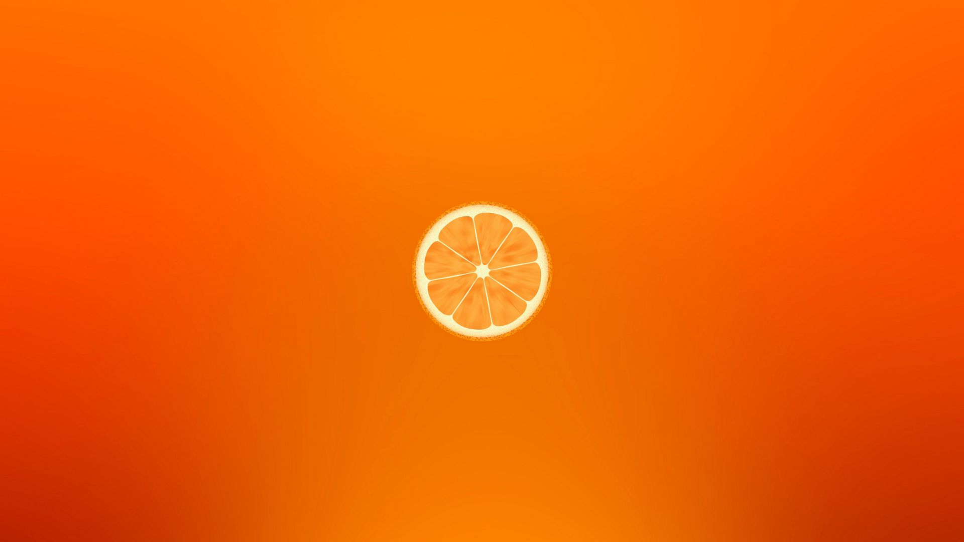 1920x1080 Wallpaper orange, minimalism, slice