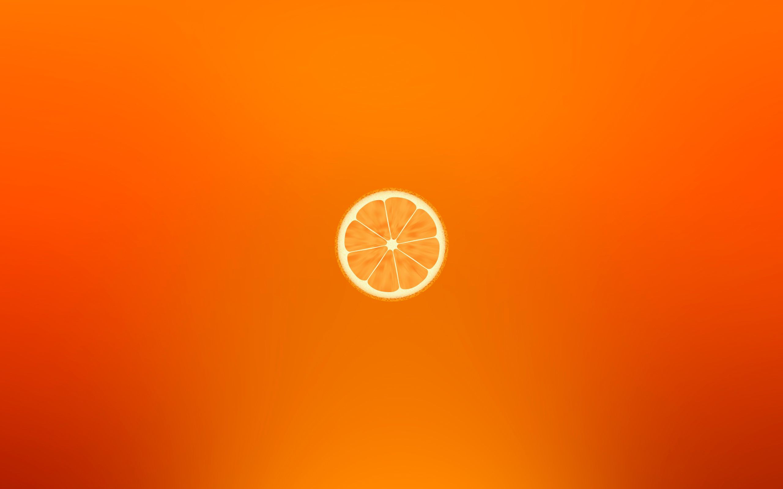 2560x1600 Wallpaper orange, minimalism, slice