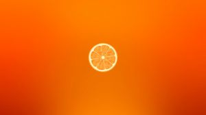 Preview wallpaper orange, minimalism, slice