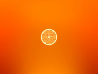 320x240 Wallpaper orange, minimalism, slice