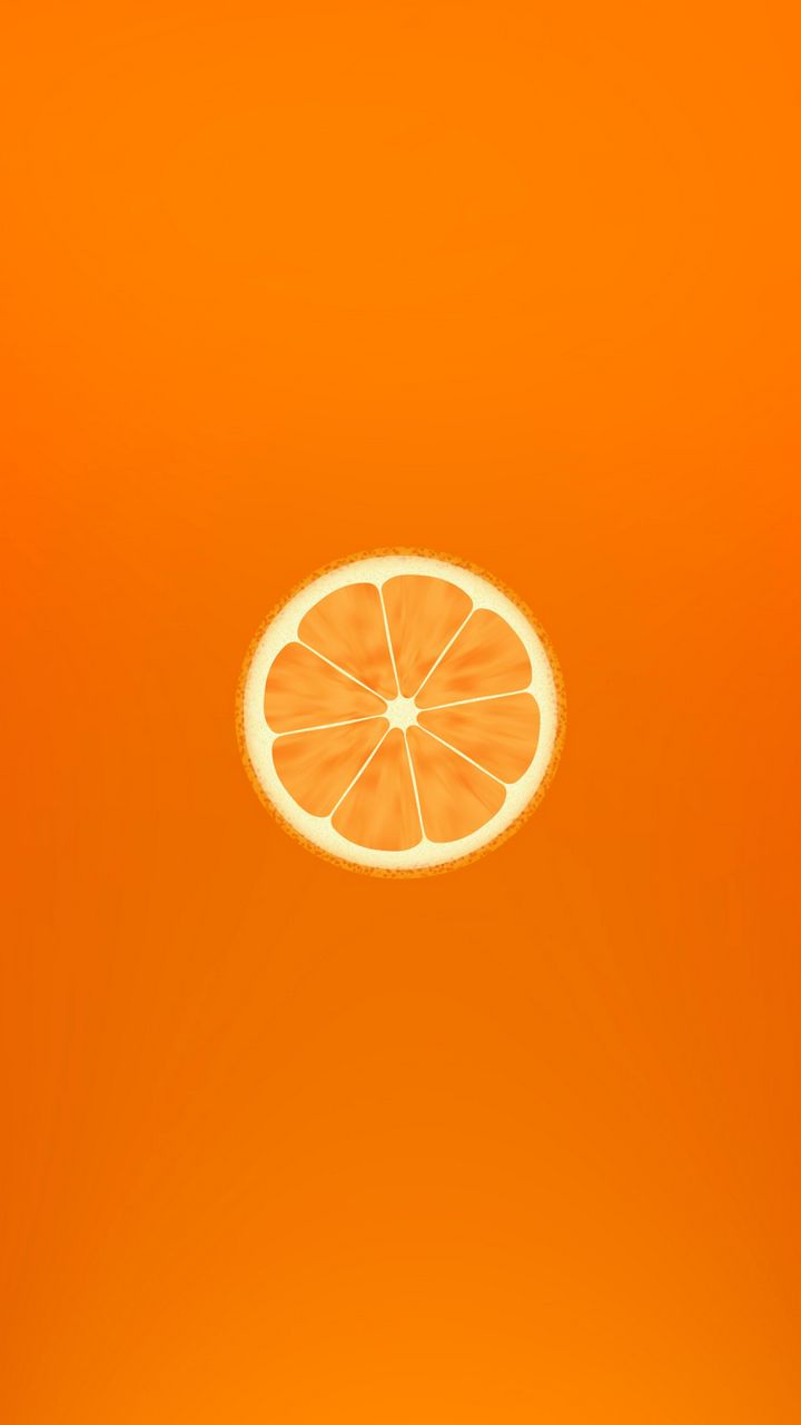 720x1280 Wallpaper orange, minimalism, slice