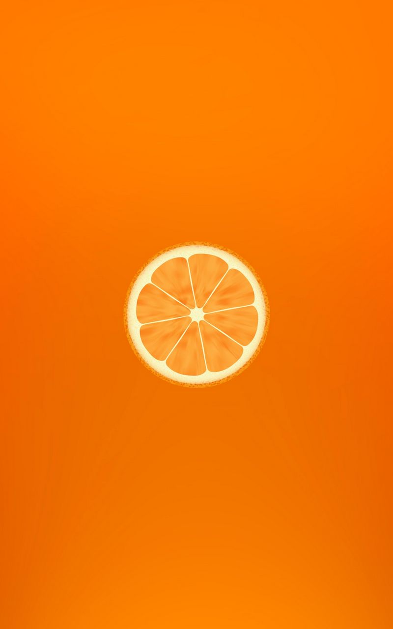 800x1280 Wallpaper orange, minimalism, slice