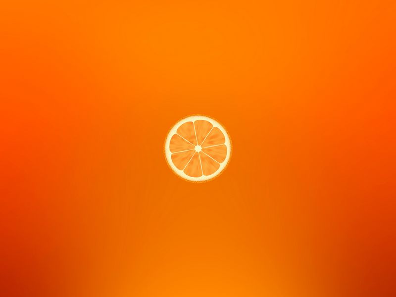 800x600 Wallpaper orange, minimalism, slice