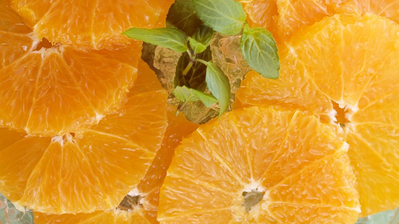 Wallpaper orange, peeled, ripe, citrus