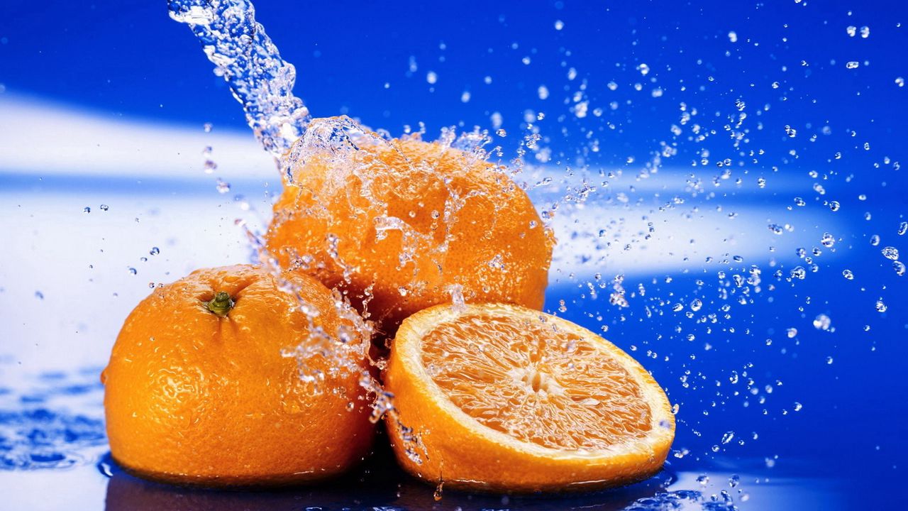 Wallpaper orange, slice, fruit