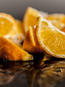 Preview wallpaper orange, sliced, citrus