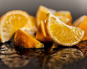 Preview wallpaper orange, sliced, citrus