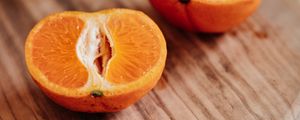 Preview wallpaper orange, slices, citrus, fruit, board