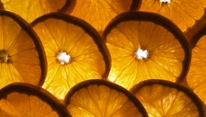 Preview wallpaper orange, slices, shape, round, fruit