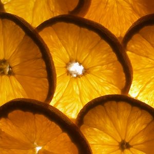 Preview wallpaper orange, slices, shape, round, fruit