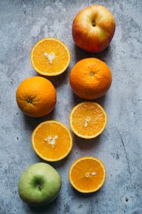 Preview wallpaper oranges, apples, fruits, fresh