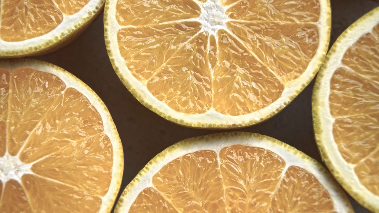Wallpaper oranges, citrus, slice