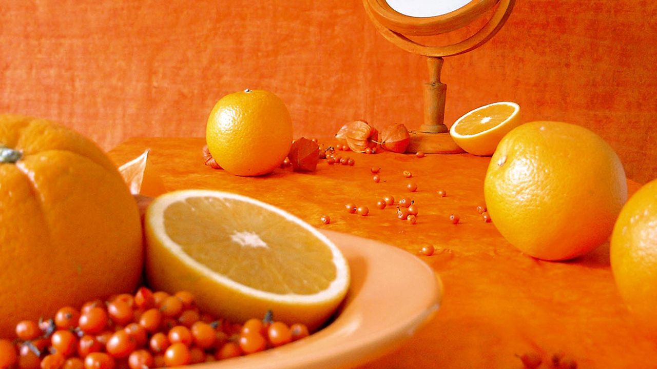 Wallpaper oranges, cut fruit, citrus