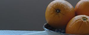 Preview wallpaper oranges, fruit, bowl