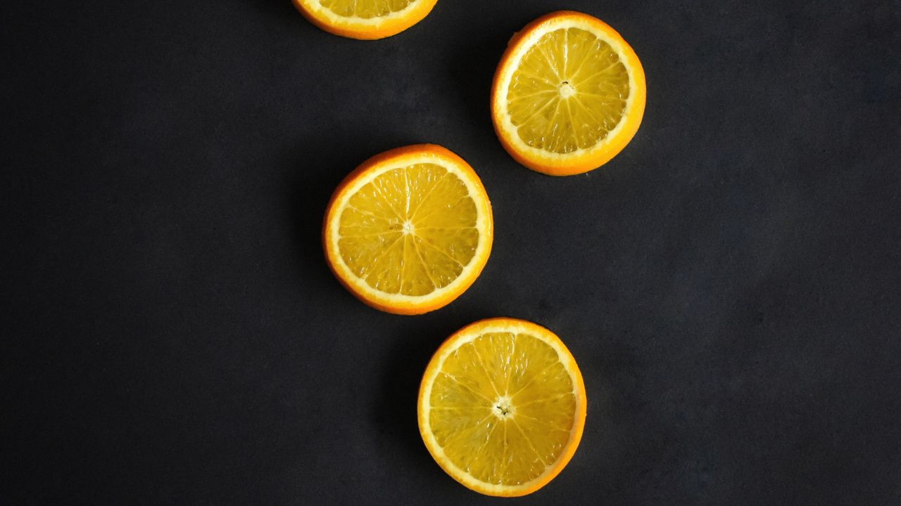 Wallpaper oranges, fruits, citrus, slices