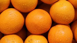 Preview wallpaper oranges, fruits, citrus, drops, orange